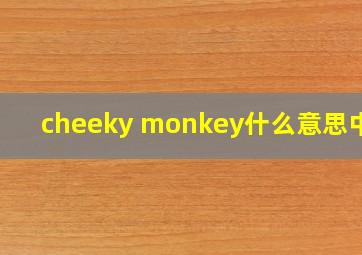 cheeky monkey什么意思中文